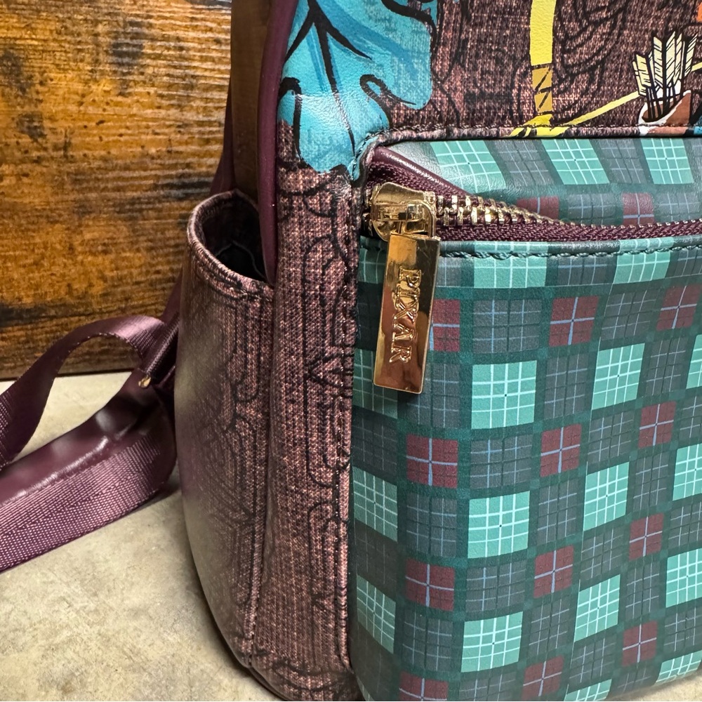 Danielle Nicole Purple and Teal Backpack - Picture 9 of 10